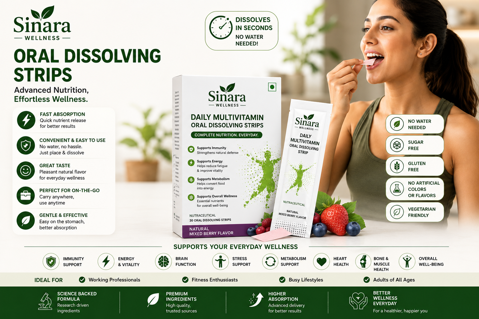 Daily Multivitamin Oral Dissolving Strips